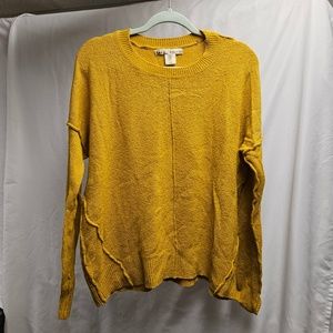 3for$25 Kaisely golden mustard yellow sweater top shirt blouse winter fall soft